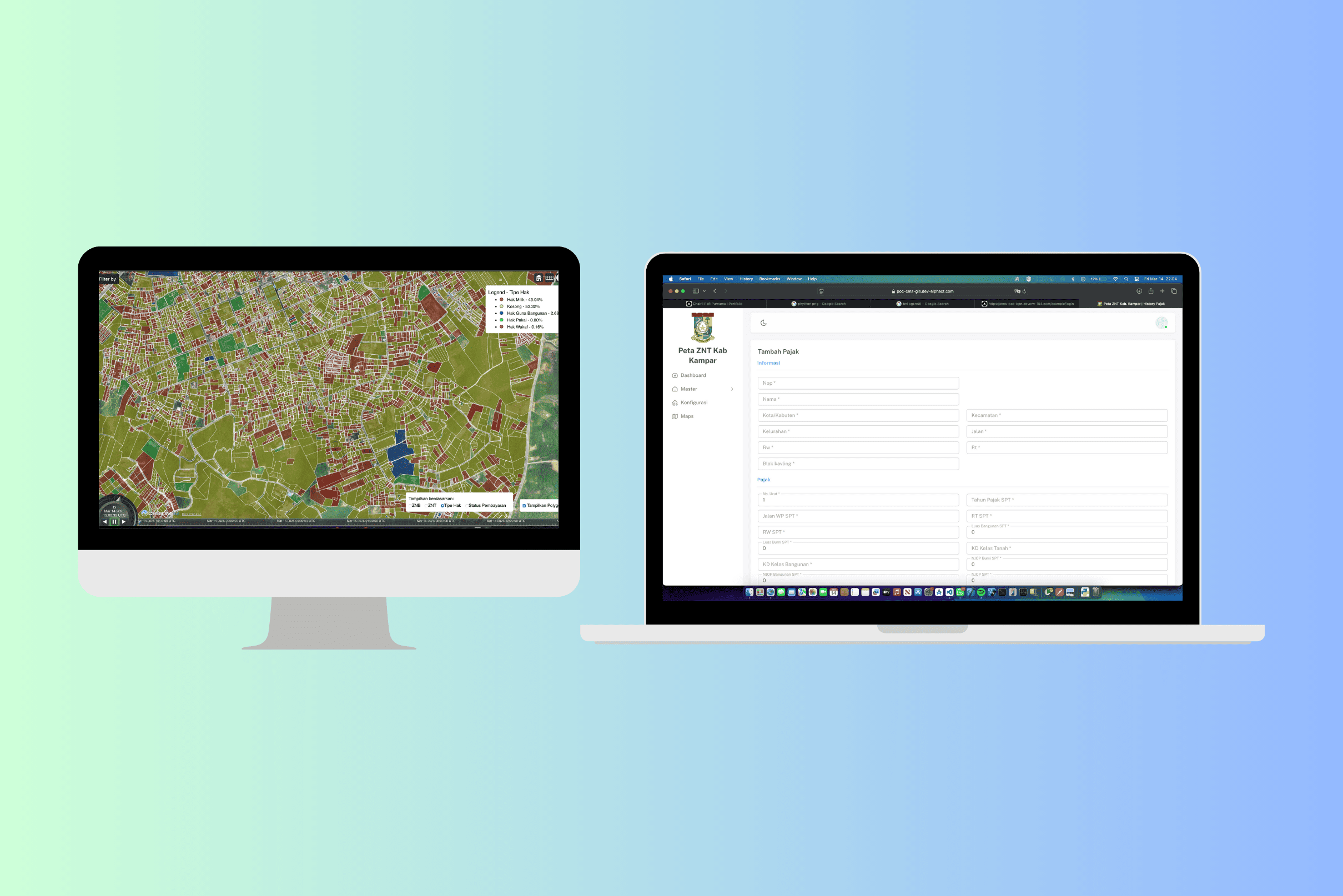 WebGIS application for Kampar Regency Government